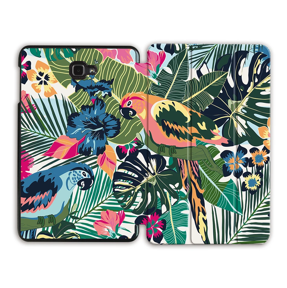 SS08 Чехол MTT с фламинго для samsung Galaxy Tab A A6, 10,1 дюймов, Складной флип-чехол из полиуретановой кожи для планшета, чехол T580 T585 T580N T585N Funda - Цвет: SS08