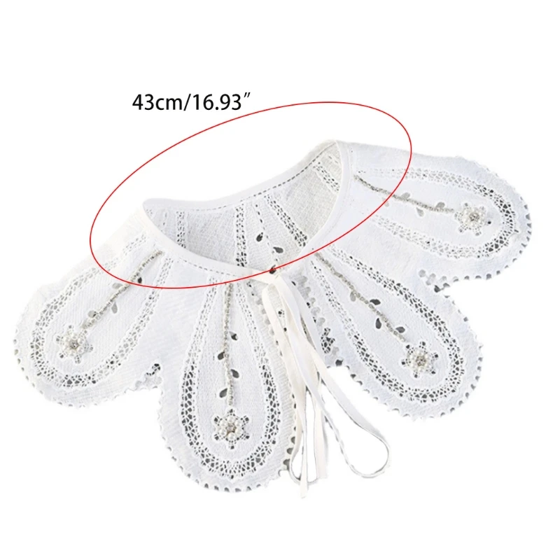 896E Женская шаль в Корейском стиле с вырезами и лепестками искусственный воротник