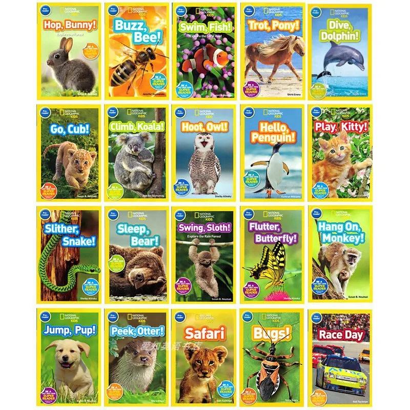 20 Volumes/sets of English Picture Books Know Animals Children's Science Textbooks Super Reader Children's Knowledge 5 Years Old enlarge