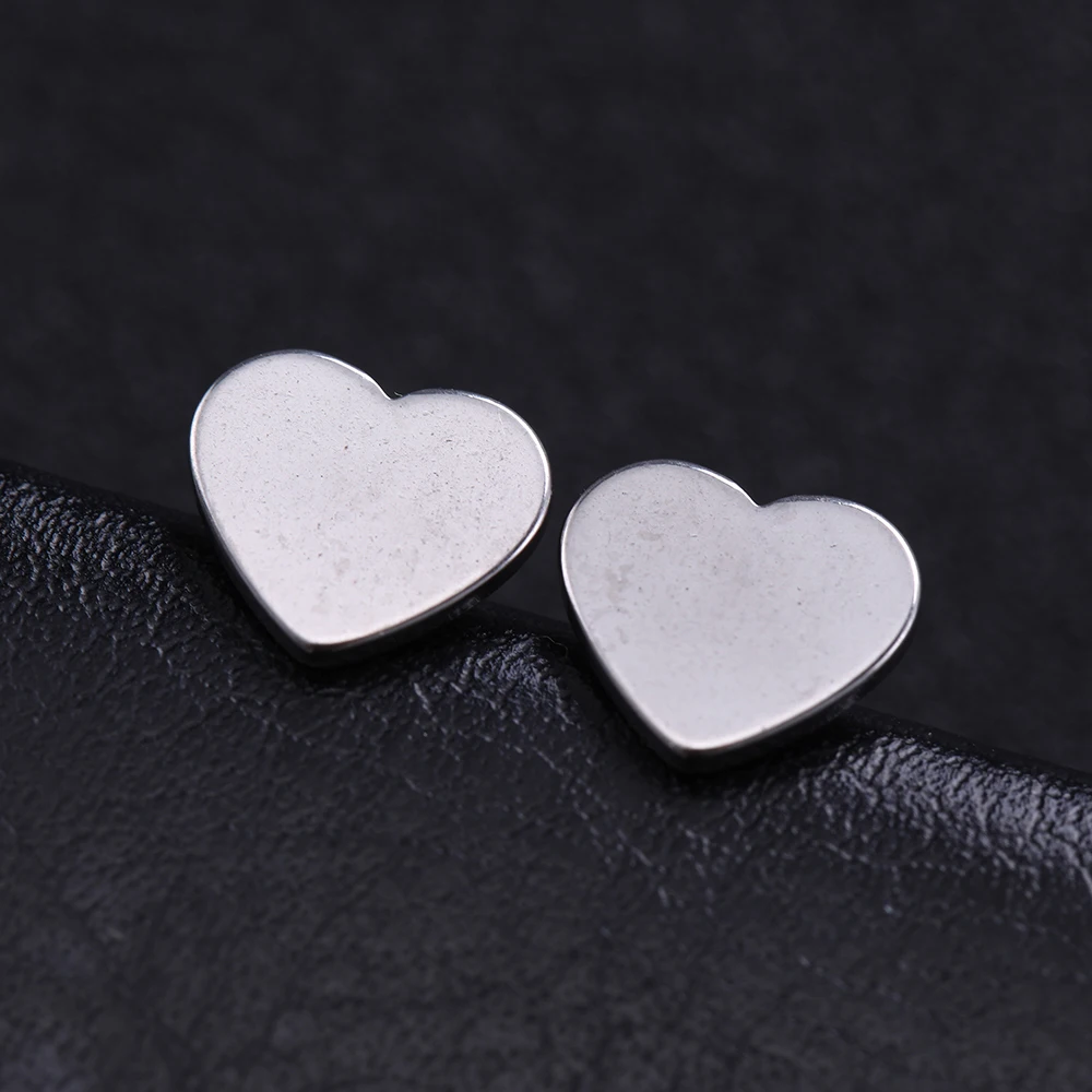 Myshape из нержавеющей стали женские серьги гвоздики в форме сердца Луна Звезда