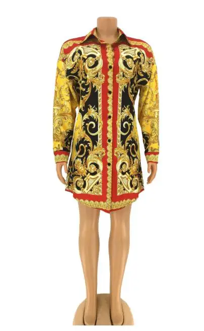 Новое сексуальное платье с длинными рукавами и принтом весна/лето 2019|Женские