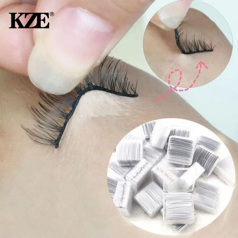 

10/20 Pieces/Box Reusable Self-Adhesive Glue-Free Eyelash Glue Strip False Eyelashes Makeup Tools Hypoallergenic