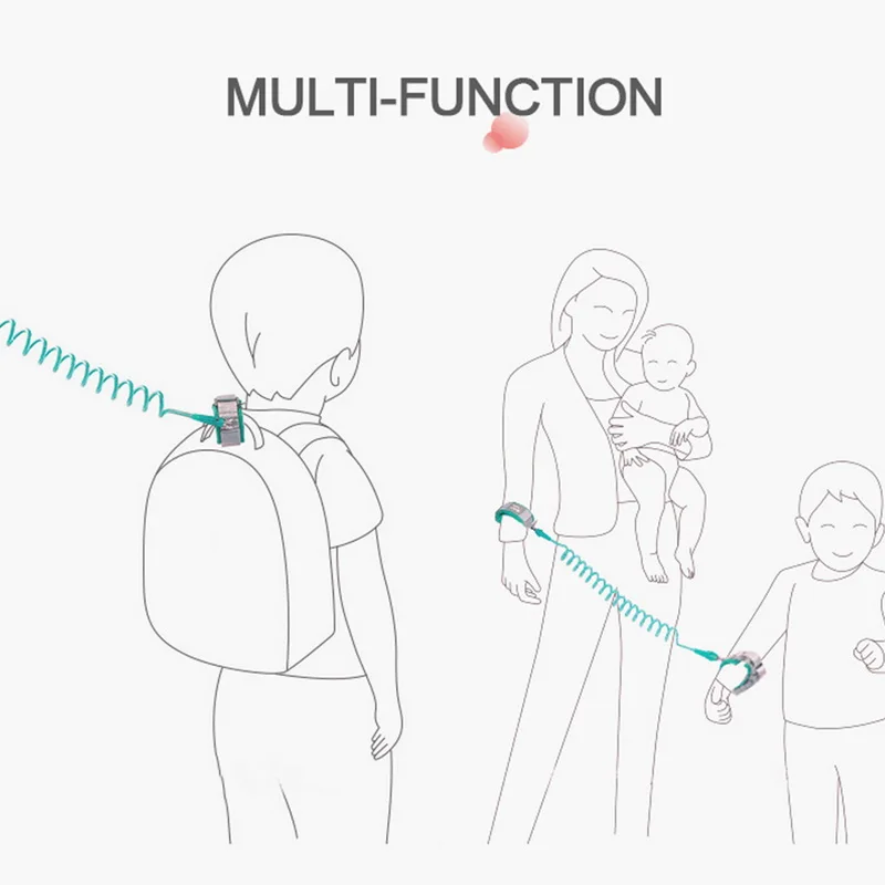360 детский безопасный поводок с защитой от потери запястья регулируемый браслет