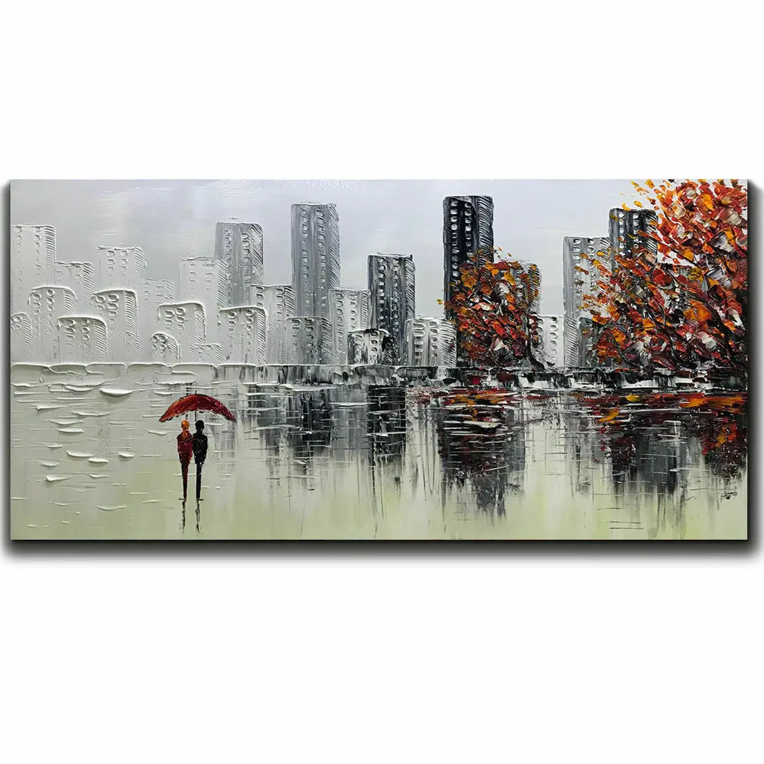 

Modern Hand-Painted Landscape 3d Art Canvas Oil Painting For Living Room Home Office Kitchen Office Home Hotel Decor No Framed