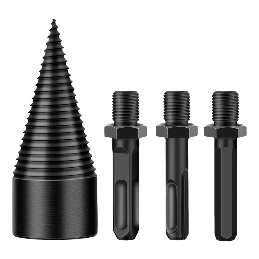 

Hex Shank Firewood Splitter Machine Drill Wood Cone Reamer Punch Driver Step Drill Bit Split Drilling Tools woodworking tools
