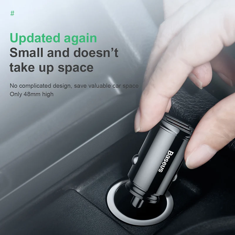 Автомобильное зарядное устройство Baseus Quick Charge 4 0 3 QC4.0 QC3.0 SCP 5A USB Type C быстрая