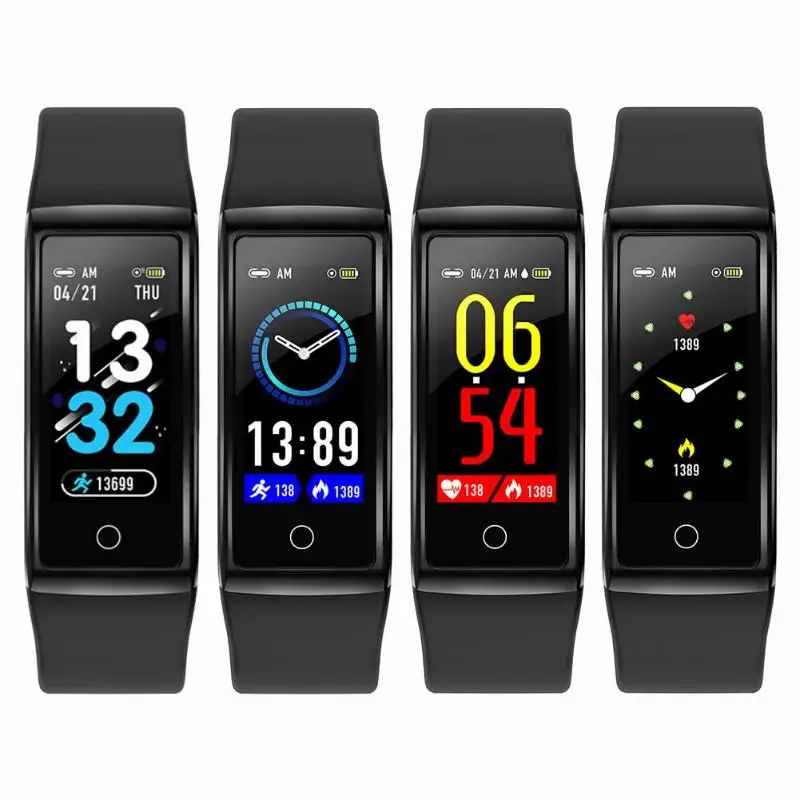 Smart Band Blood Pressure Heart Rate Monitor IP67 Waterproof reminder Bracelet for Android iOS