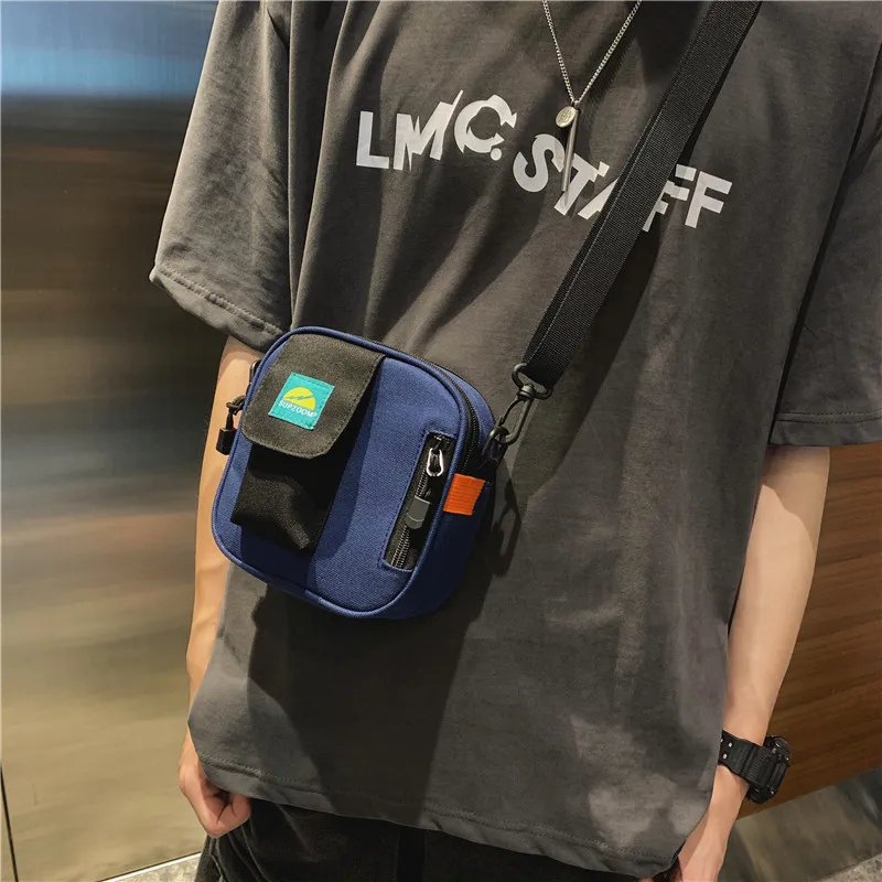 New Crossbody Bags Men Oxford Leisure Simple Small Detachable Strap All-match Hip-hop High Street Unisex Safaris Style |