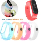 Ремешок силиконовый для Xiaomi Mi Band 6, 5, прозрачный, 1 шт.