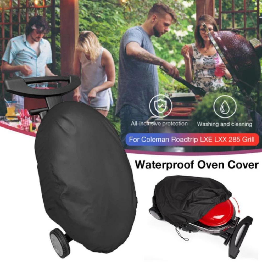 

Bbq Grill Cover With Drawstring 210d Oxford Waterproof Coating Weather Proof Gas Grill Cover For Weber Q2000 Grill Cover