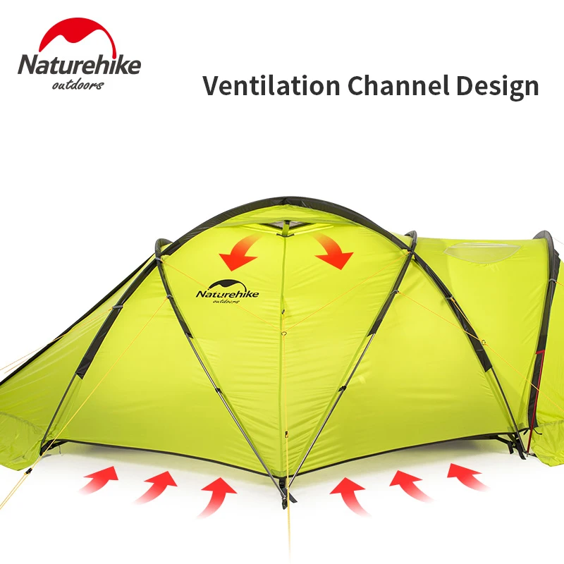 Палатка Naturehike Lgloo туристическая Всесезонная утолщенная непродуваемая теплая для