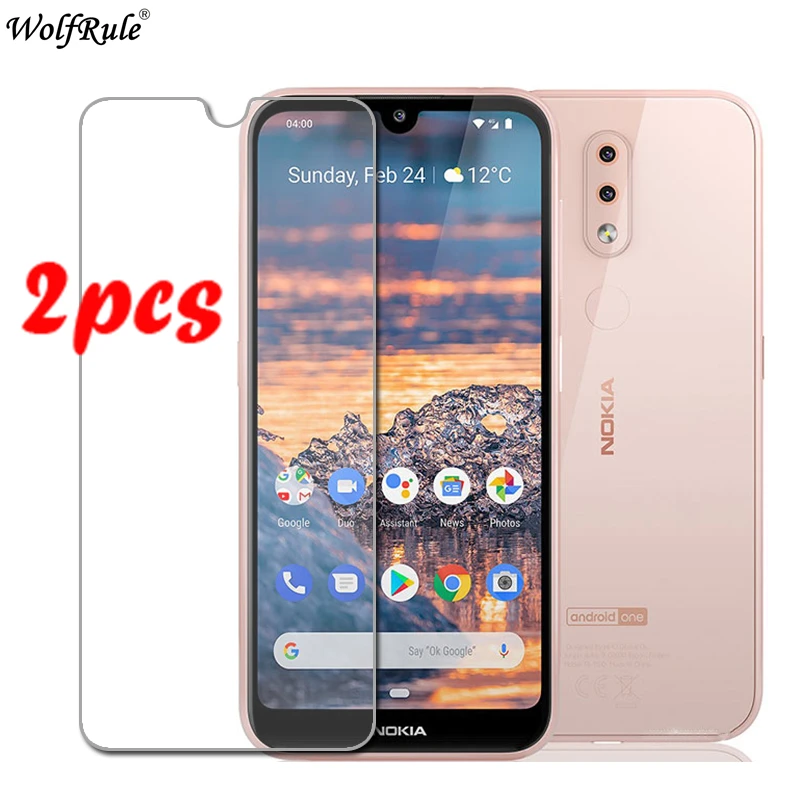 2 шт для Nokia 4 стекло закаленное Flim 9H HD твердость защита экрана Защитное 5