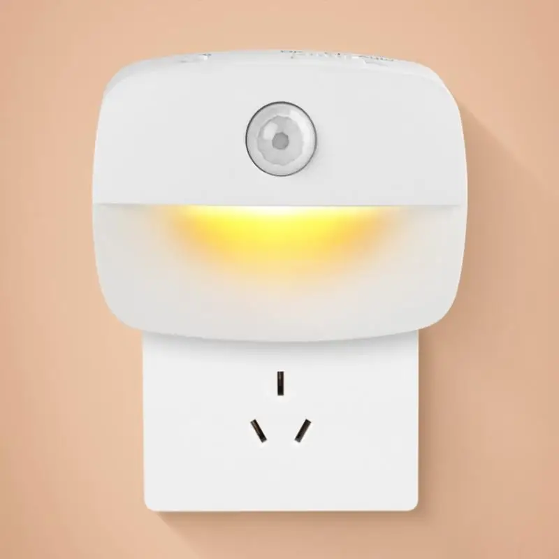 

Беспроводной круглый светодиодный ночник с датчиком движения, питание от батарейки, ночная лампа для кабинета, прикроватный светильник для...