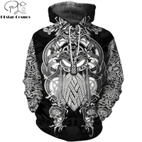 2019 new fashion men hoodies 3d all over printed viking tattoo t shirthoodie costume unisex casual tracksuit streetwear ws 478