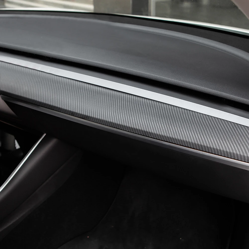 Новая Автомобильная центральная консоль из углеродного волокна для Tesla Model 3 2021