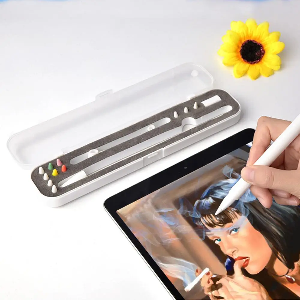 Active Stylus Pen Case for Apple iPad Pencil 1/2 Storage Digital Touch Screen Holder All-round Protective Box Shell | Компьютеры и
