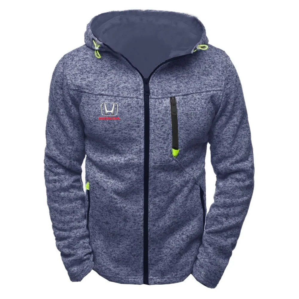 

Honda Latest Casual Sports Hooded Men's Sweatshirt Hoodie Men's Long-Sleeved Jacket Zipper Track Field Sportswear S-4XL A+1