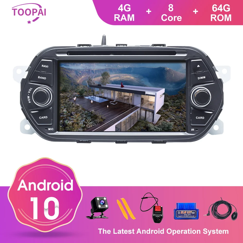 Мультимедийный плеер TOOPAI на Android 10 с GPS Wi Fi Bluetooth для FIAT EGEA TIPO 2005|Автомагнитолы| |