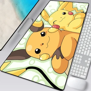 cartoon pokemon mouse pad gamers decoracion mousepad large pc accessories laptop gamer completo desk varmilo keyboard mat table free global shipping