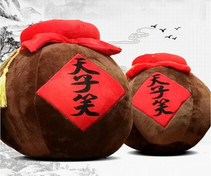 Китайские плюшевые куклы аниме МО дао цу Ши, WeiWuxian LanWangji, милый мультфильм, винная банка, дизайн, косплей, игрушки, мягкая подушка ZL805