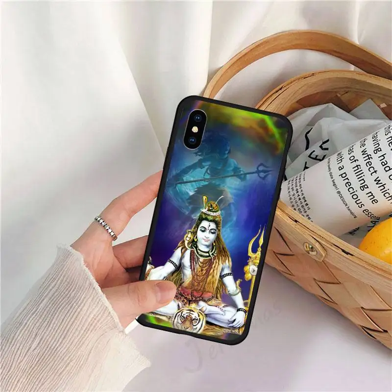 

lord shiva faith painting pattern Phone Case for iPhone 11 12 mini pro XS MAX 8 7 6 6S Plus X 5S SE 2020 XR