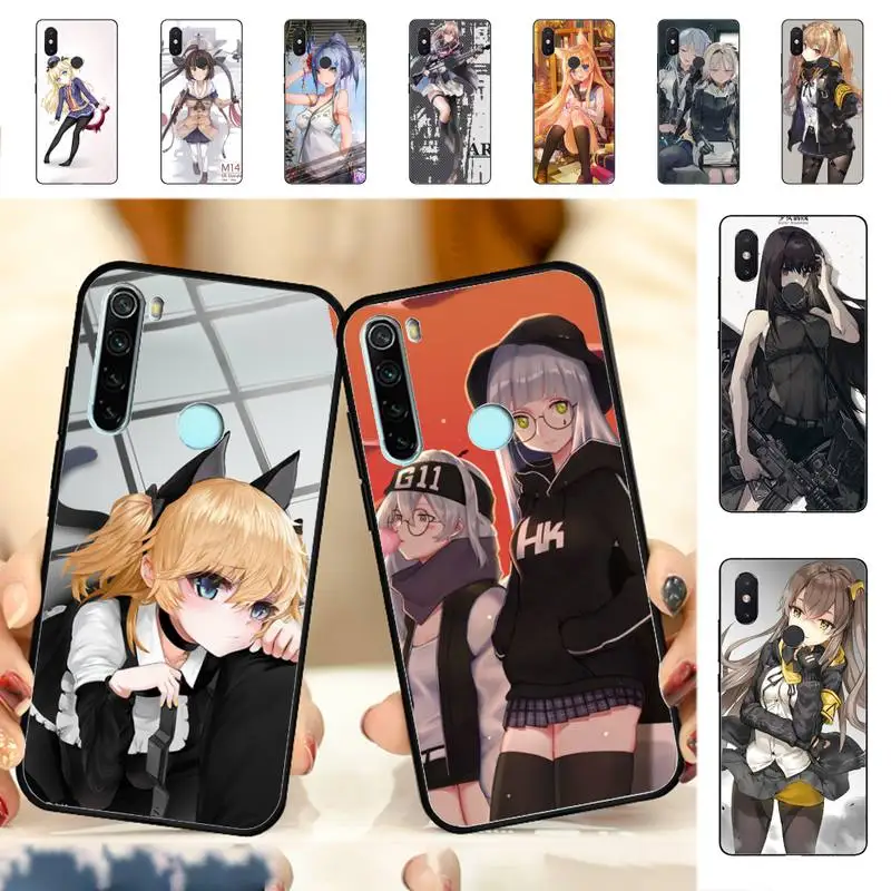 

YNDFCNB Anime girls frontline Phone Case for Redmi Note 4 5 6 8 9 pro Max 4X 5A 9S cover