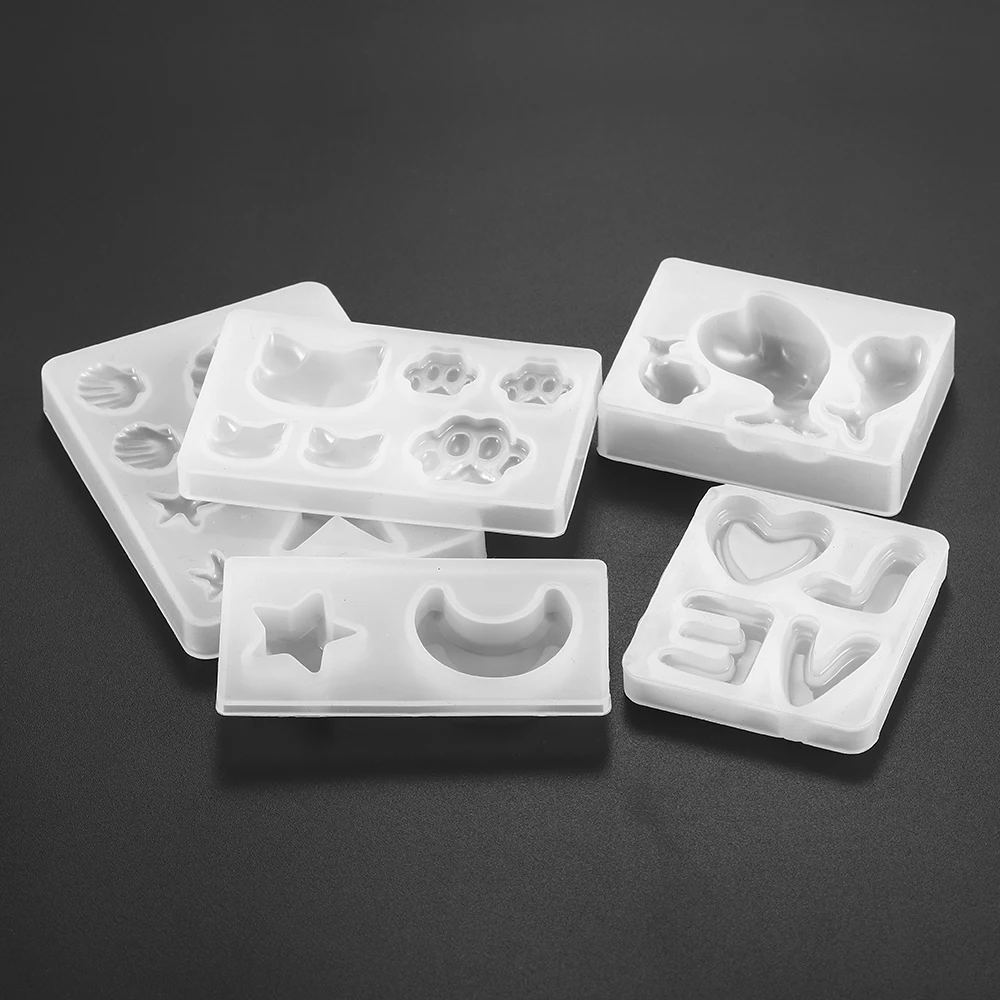 1 шт. набор силиконовых форм для литья с буквенным котом УФ-отверждаемая
