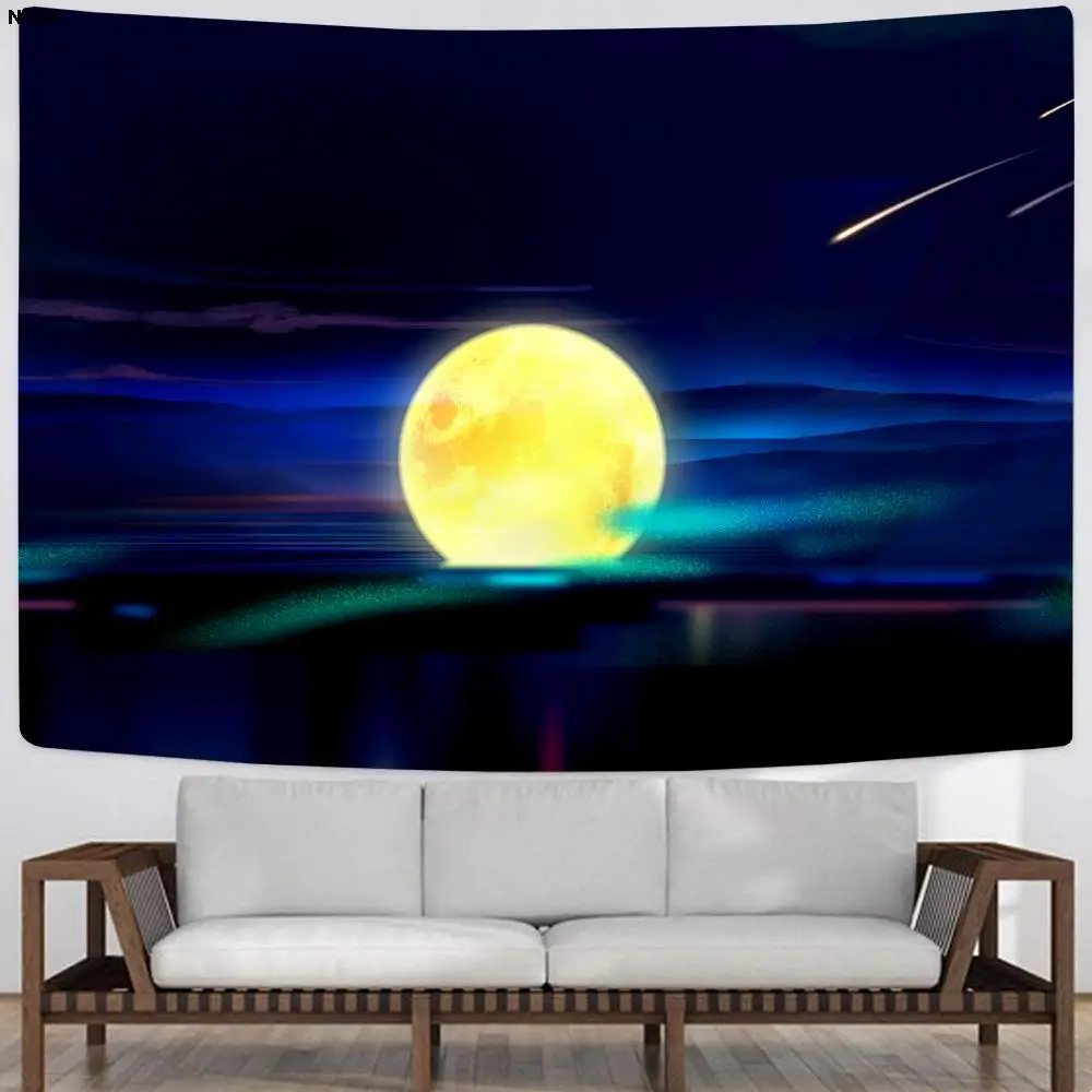 

NKNK Brand Colorful Tapiz Moon Wall Tapestry Psychedelic Home Tapestrys Creativity Tapestries Wall Hanging Boho decor Hippie New