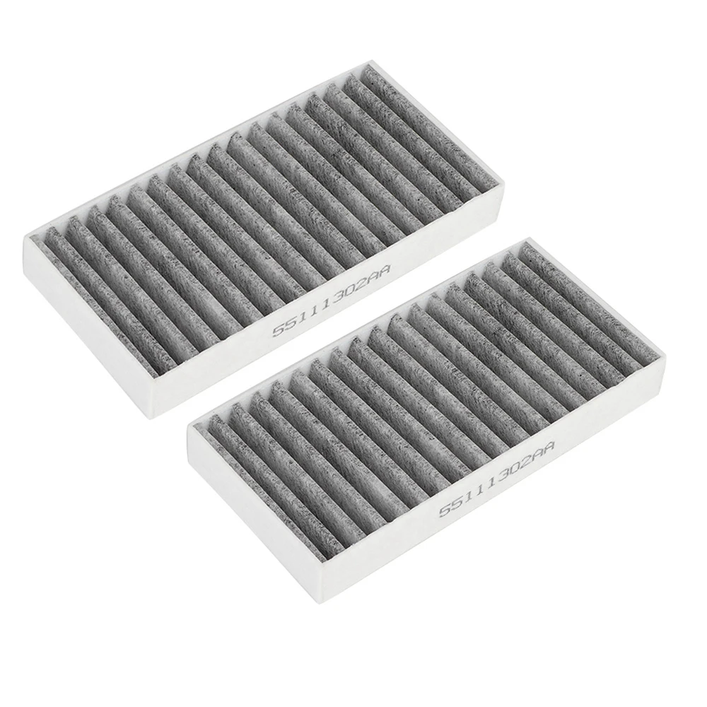 

2 PCS Car Vehicle Cabin Air Filter OE 55111302AA 68233626AA Suitable For Jeep Wrangler 2011-2012 3.6L 2007-2013 2.8 3.8 3.6 V6