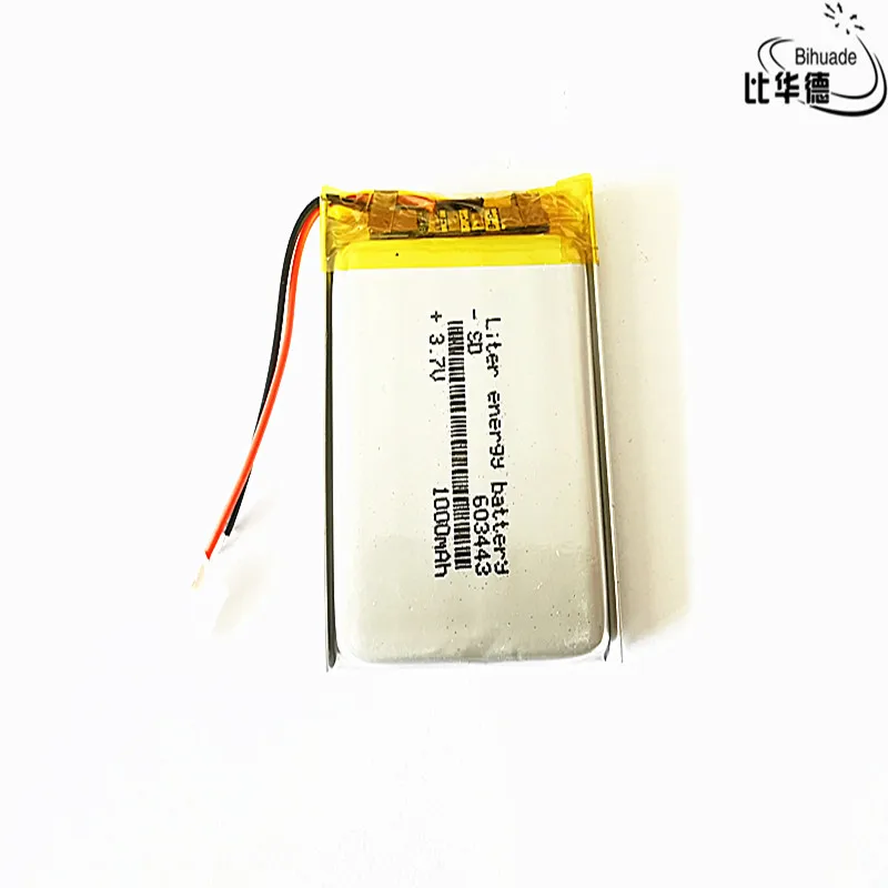 3 7 V 1000mAh 603443 литий полимерный перезаряжаемый ионный аккумулятор для Mp3 MP4 MP5