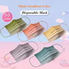 Новая маска для лица с мультяшным принтом, матовые градиентные цветные маски для взрослых, защитные 3-слойные дышащие маски из нетканого материала