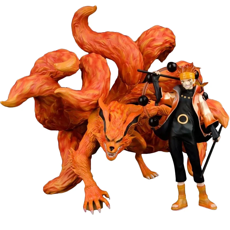 

Naruto Shippuden Anime Model GK Uzumaki Naruto Tailed Beast Mode Action Figure 31cm PVC Battle Statue Collectible Toy Figma