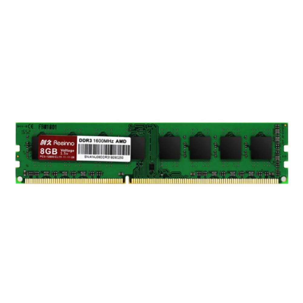 Оперативная память 4 ГБ 8 ddr3 Ram 1600 МГц Desktop memory 1 5 V NON-ECC 12800 МБ/с. 240pin пожизненная