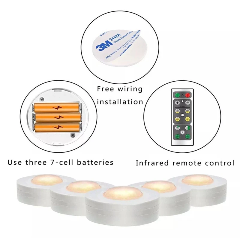 Светодиодный светильник для шкафа ночник с дистанционным управлением