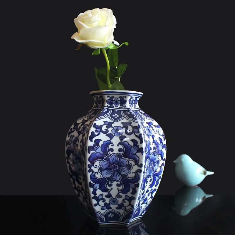 

Украшение для крыльца, фарфор Античный Jingdezhen г., ручная роспись, большой живот в синем и белом цветах, Цветочная композиция для вазы г.