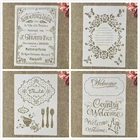 Трафареты для рисования, A4, 29 см, раскраска для скрапбукинга, тиснильный альбом, 4 шт.