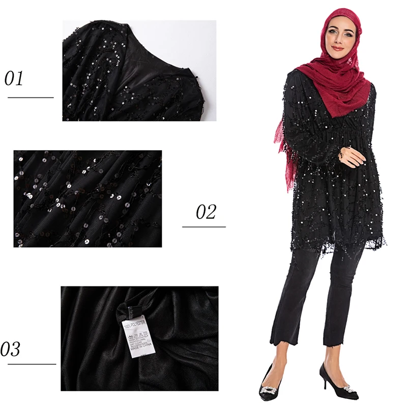 

Sequin Blusas Mujer De Moda Plus Size Long Blouse Women Blusa Feminina Tassel Womens Tops And Blouses Autumn Blouse Shirt