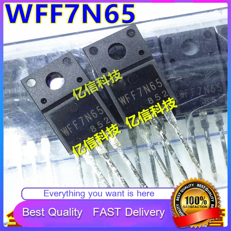 10 шт./лот новый оригинальный WFF7N65 650V7A ЖК-дисплей обычно используется MOS прибор 7N65