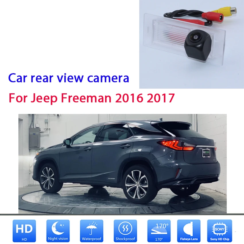 

Car Parking Rear View Camera For Jeep Freeman 2016 2017 CCD Full HD Night Vision Reverse Backup Camera Waterproof