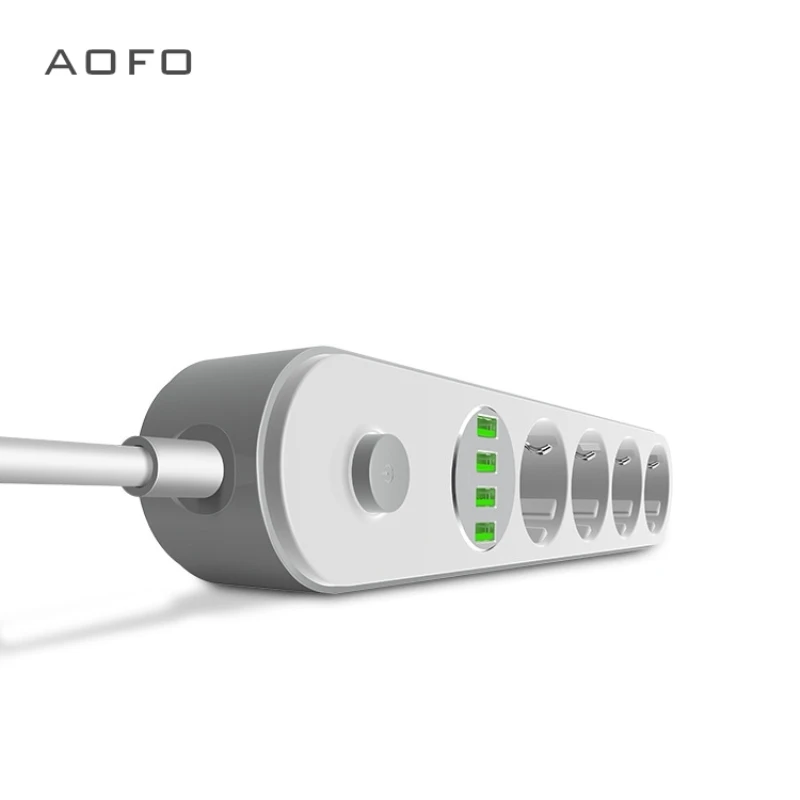 Удлинитель с USB стабилизатор напряжения несколькими разъемами 4 USB-порта и 6