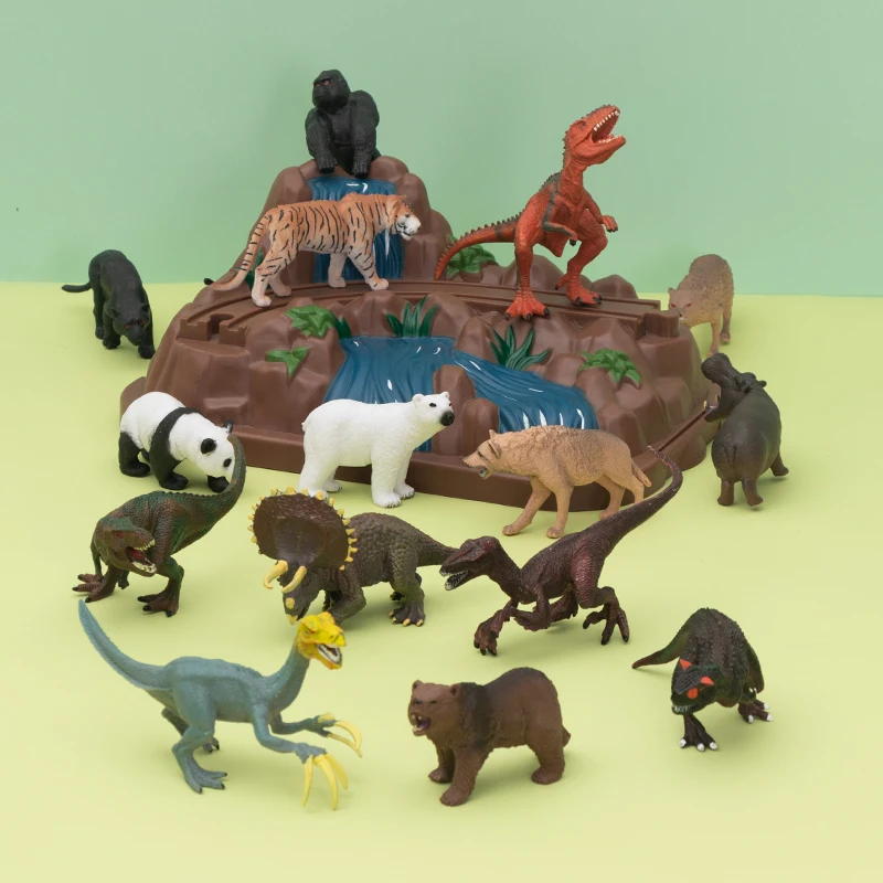 

Tyrannosaurus Rex Toy Dinosaur Set Jurassic World Simulation Animal model Triceratops Boy Gift Zoo