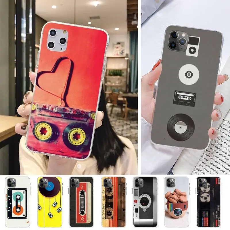 Удивительный ретро микс Vol Mixtape классический Cassettle Coque Shell телефон для Iphone 7 8 11 Plus XR X