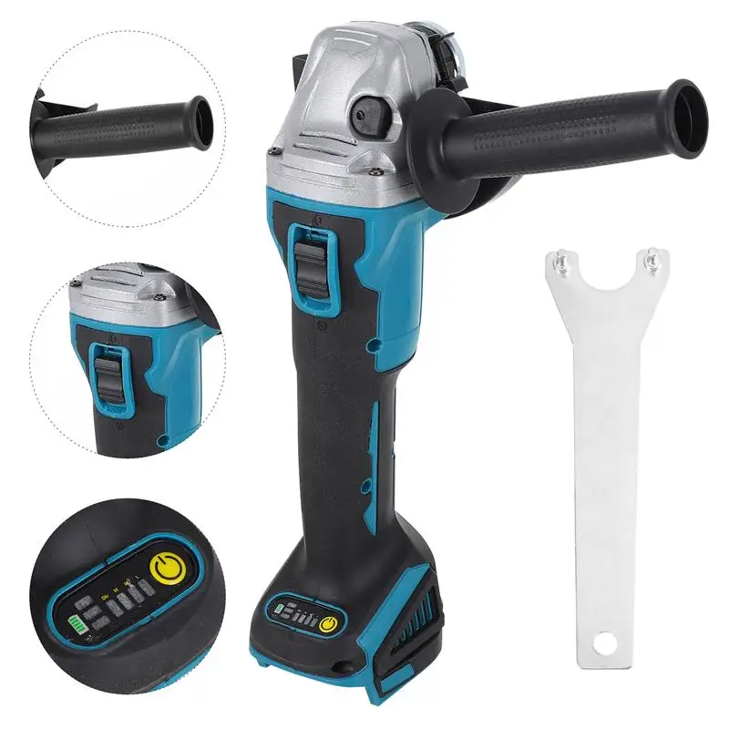 

1 Set Professional Brushless Cordless Rechargeable Multifunctional Angle Grinder