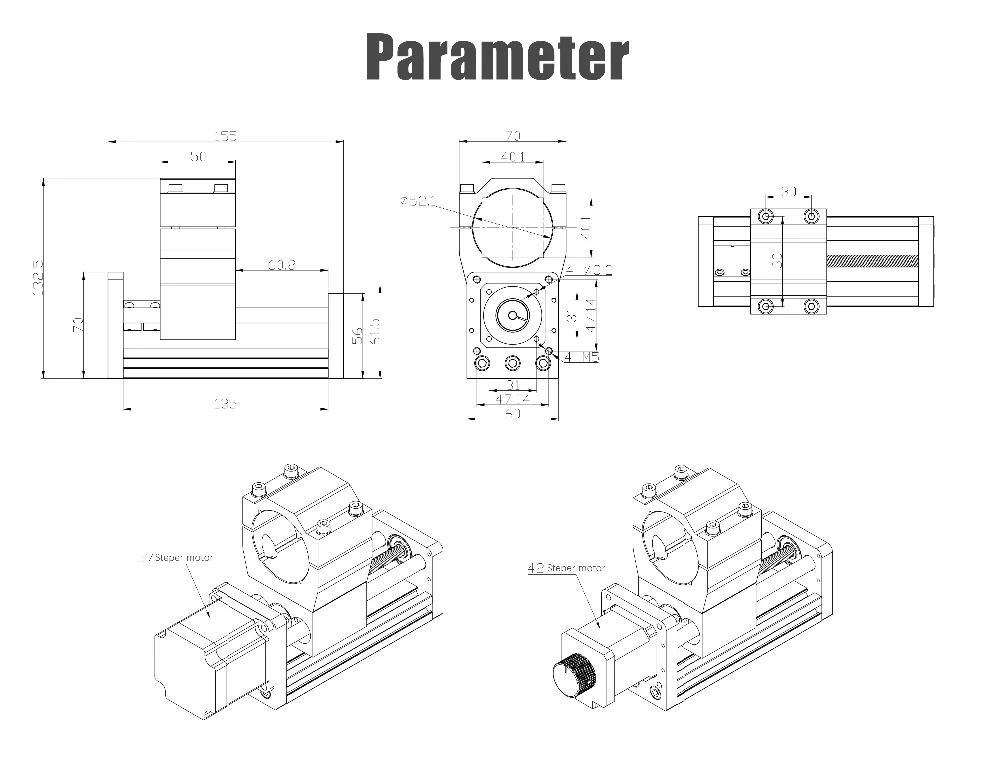 Запчасти для фрезерного станка с ЧПУ Т-образный винт алюминиевая скользящая