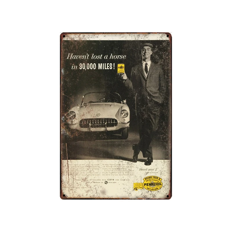 Motor Oil Shabby Chic Metal Signs Vintage Tin Plates For Wall Bar Home Garage Decoration 30X20CM SA-6938A | Дом и сад