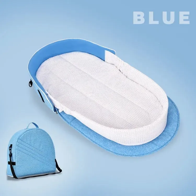 

Portable Baby Crib Folding Travel Bed Kids Sleeping Breathable Soft Crib Multifunctional Anti-extrusion Bed for Newborns