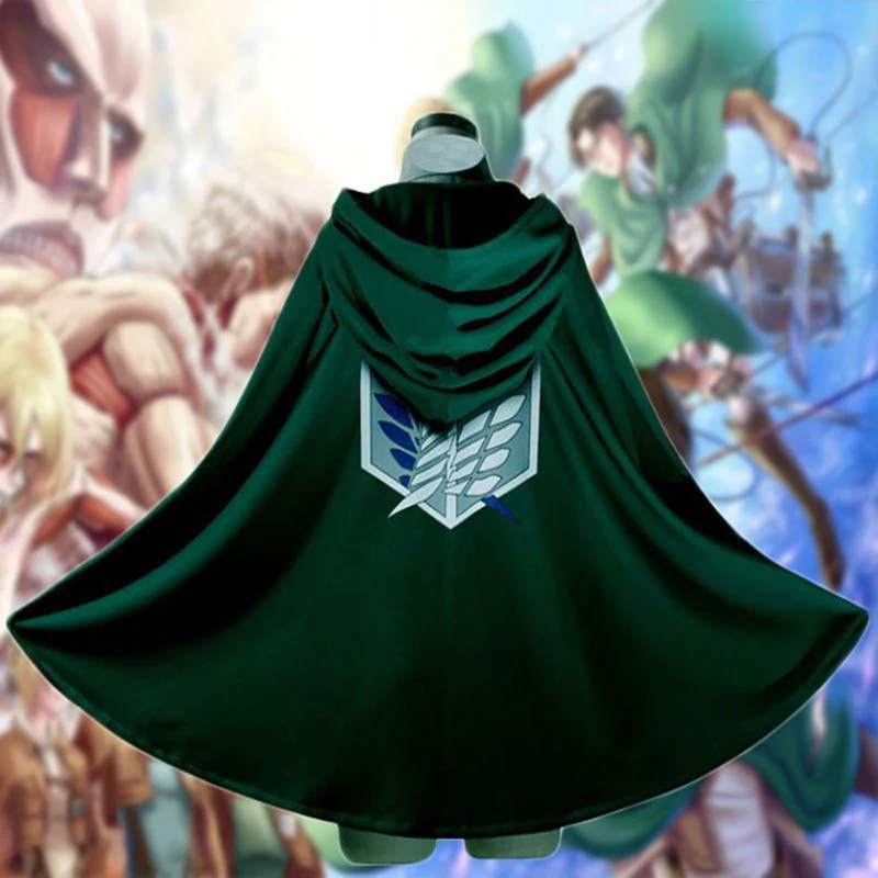 

Искусственная черная накидка «атака на Титанов», толстовка с капюшоном в японском стиле аниме, куртка Легион