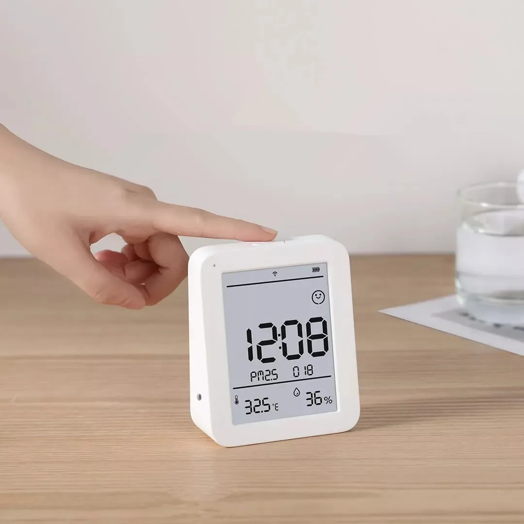 

Детектор качества воздуха Miaomiaoce, монитор PM2.5 и метанальный увлажнитель температуры, дисплей Mihome, Подключено через приложение