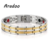aradoo magnetic bracelet for bracelet korea stainless steel bracelet mens bracelet holiday gift metal bracelet clasp bracelet