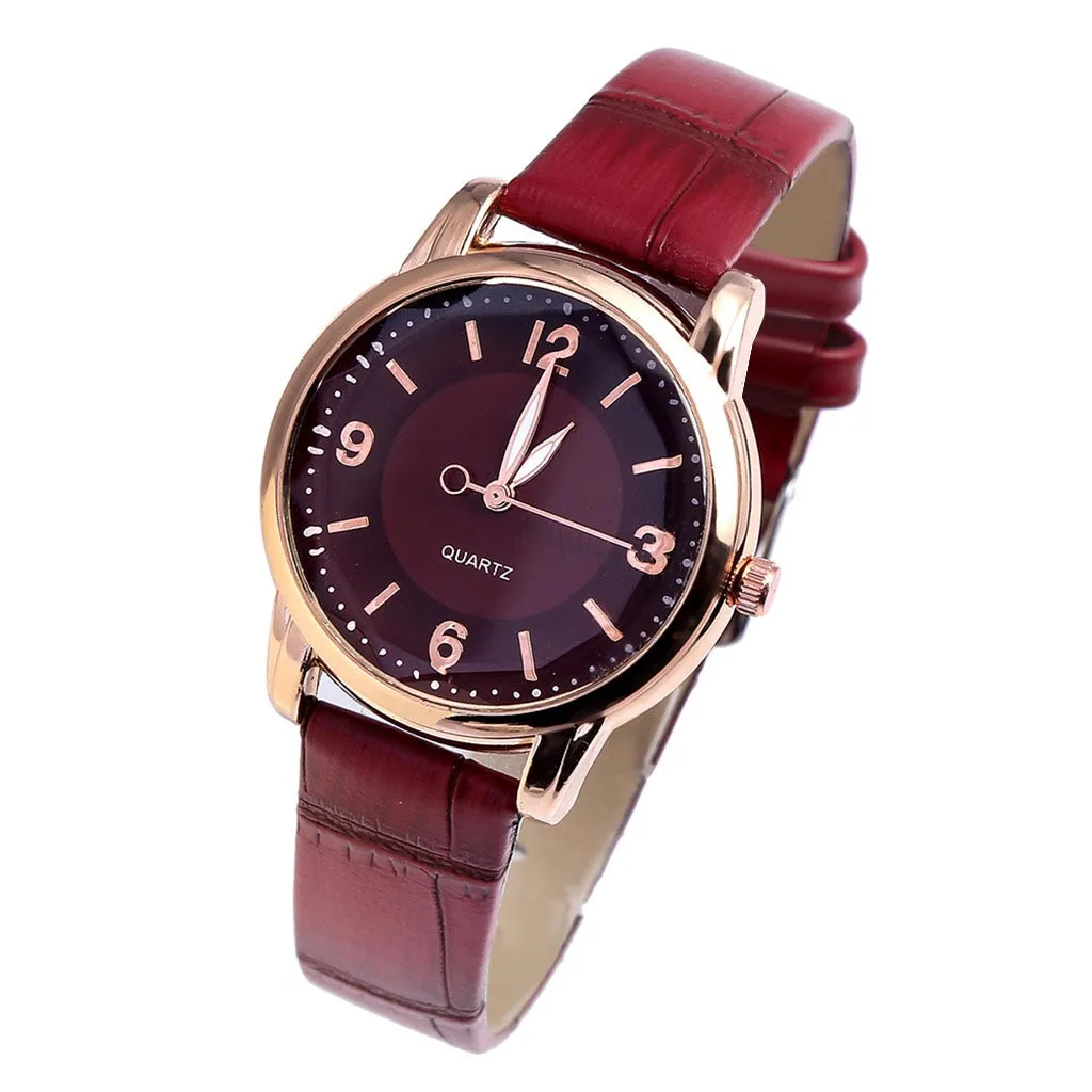 

Women's Simple Leather Strap Quartz Wristwatches Digital Watch For Women Waterproof Watches Women Fashion Watch 2021 Bracelet